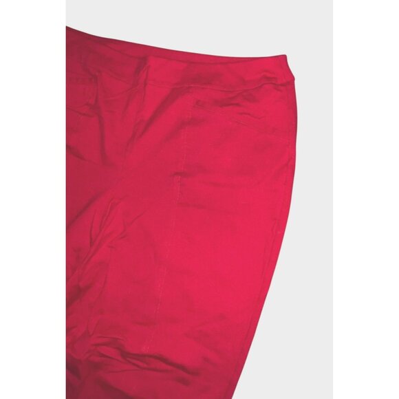 Womens High-Rise Red Pants Size 18/20W Stretch Fabric Made In Philippines Comfor - Picture 9 of 10